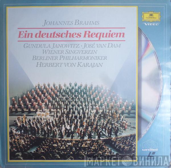 , Johannes Brahms , Herbert von Karajan , Berliner Philharmoniker , Wiener Singverein , José van Dam  Gundula Janowitz  - Ein Deutsches Requiem