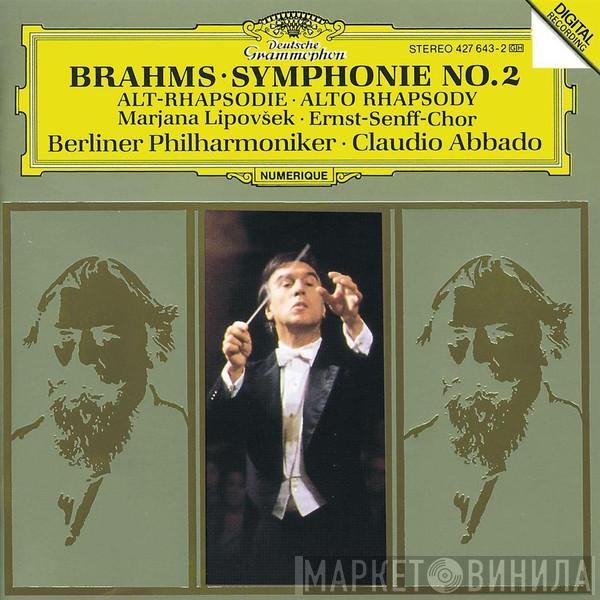 Johannes Brahms, Marjana Lipovšek, Ernst Senff Chor Berlin, Berliner Philharmoniker, Claudio Abbado - Symphonie No. 2 • Alt-Rhapsodie