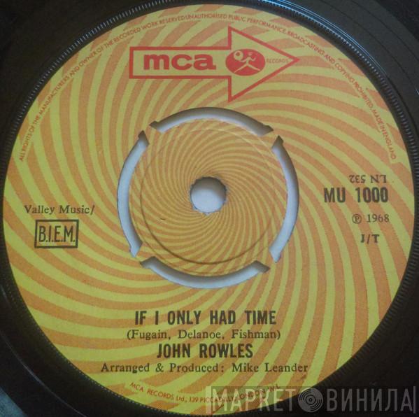 John Rowles - If I Only Had Time