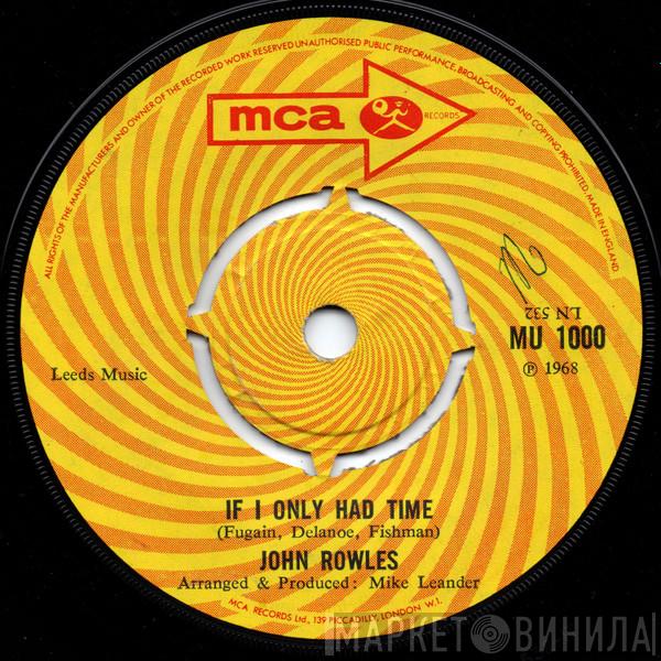 John Rowles - If I Only Had Time