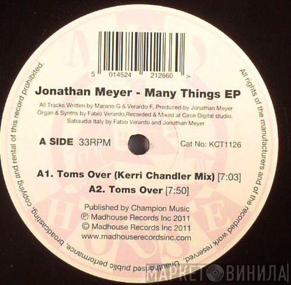  Jonathan Meyer  - Many Things EP