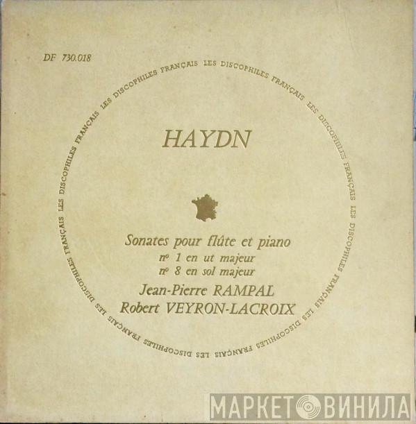 , Joseph Haydn , Jean-Pierre Rampal  Robert Veyron-Lacroix  - Sonates Pour Flûte Et Piano No. 1 En Ut Majeur, No. 8 En Sol Majeur