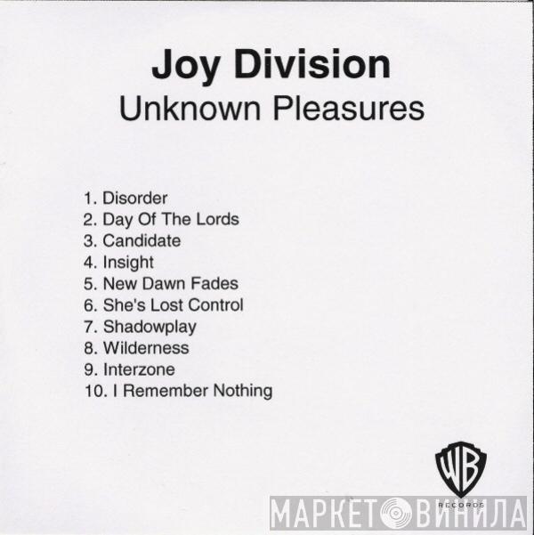  Joy Division  - Unknown Pleasures