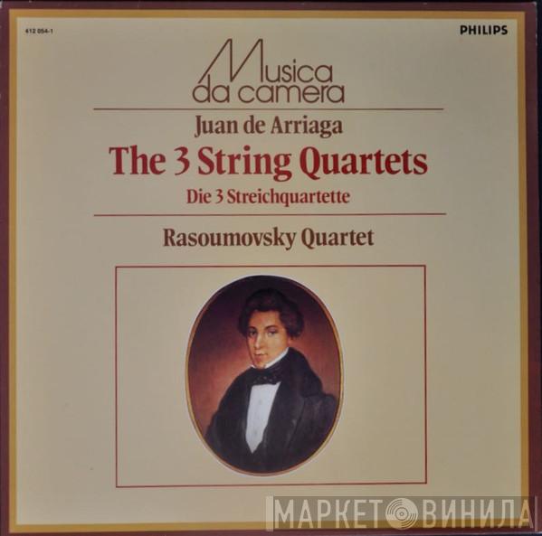 - Juan Crisóstomo de Arriaga  Rasoumovsky Quartet  - The 3 String Quartets = Die 3 Streichquartette