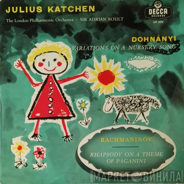 Julius Katchen, The London Philharmonic Orchestra, Sir Adrian Boult, Ernst von Dohnányi, Sergei Vasilyevich Rachmaninoff - Rhapsody On A Theme Of Paganini / Variations On A Nursery Song