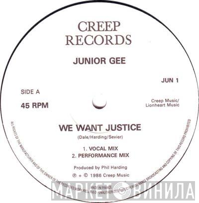 Junior Gee, Just Us  - We Want Justice / Justice