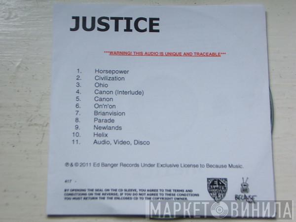  Justice   - Audio, Video, Disco.