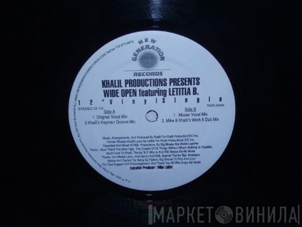 Khalil Productions, Letitia B - Wide Open