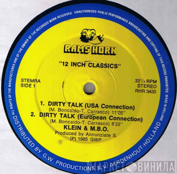  Klein & M.B.O.  - Dirty Talk