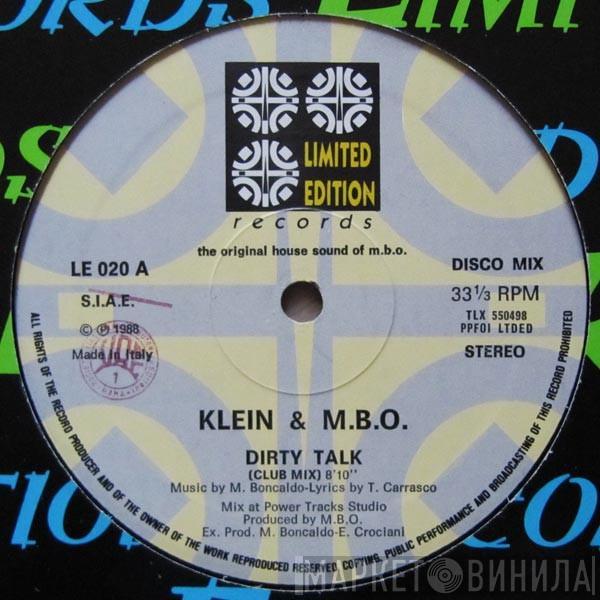  Klein & M.B.O.  - Dirty Talk (Club Mix)