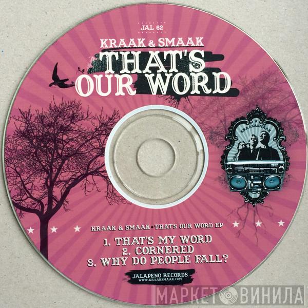 Kraak & Smaak - That's Our Word EP
