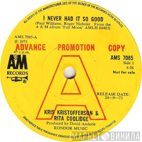 Kris Kristofferson & Rita Coolidge - I Never Had It So Good