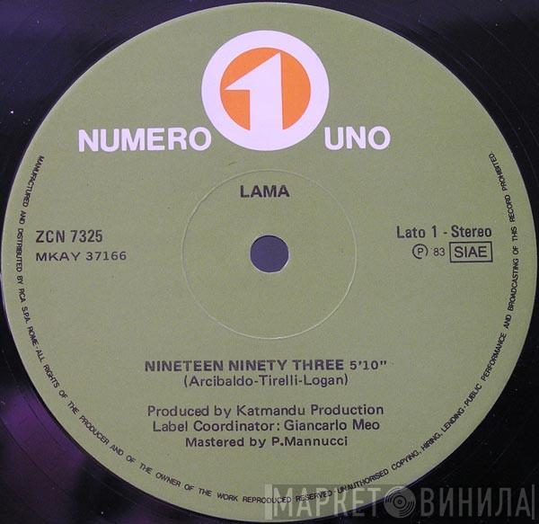 Lama - Nineteen Ninety Three / Love On The Rocks