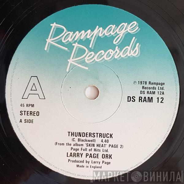 Larry Page Orchestra  - Thunderstruck / Slinky Thighs