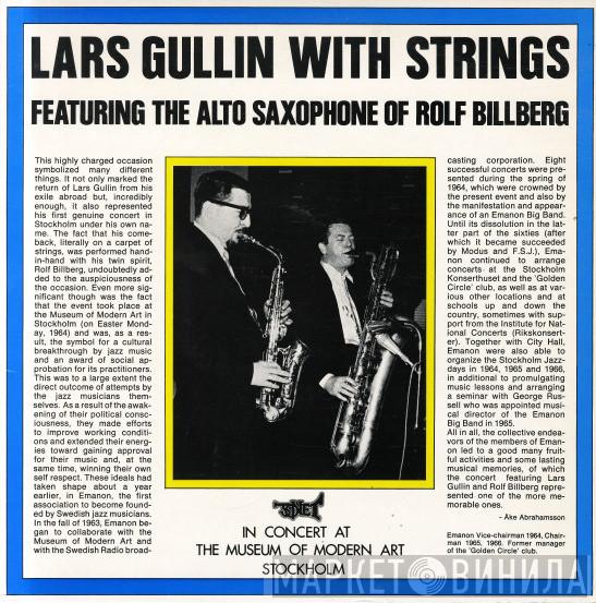 Lars Gullin - Lars Gullin With Strings (Featuring The Alto Saxophone Of Rolf Billberg)