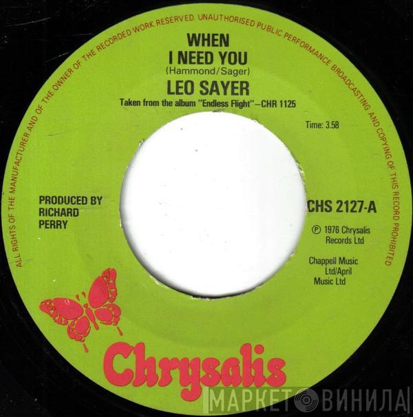 Leo Sayer - When I Need You