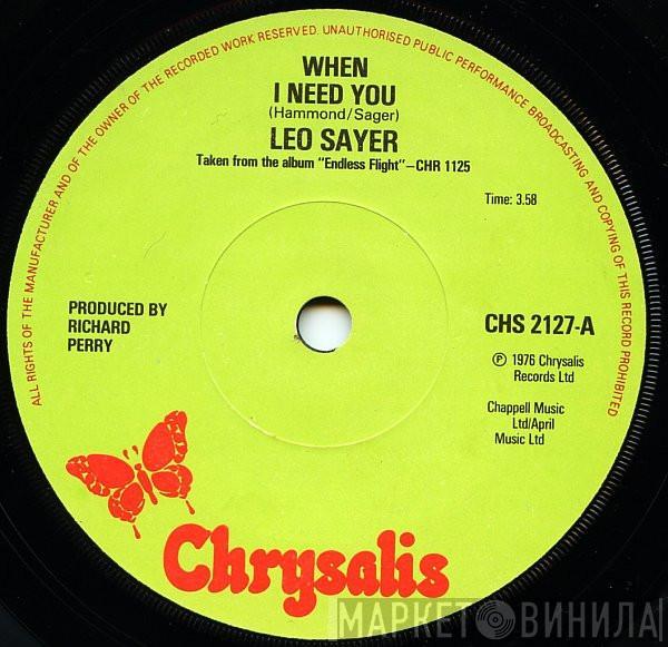 Leo Sayer - When I Need You