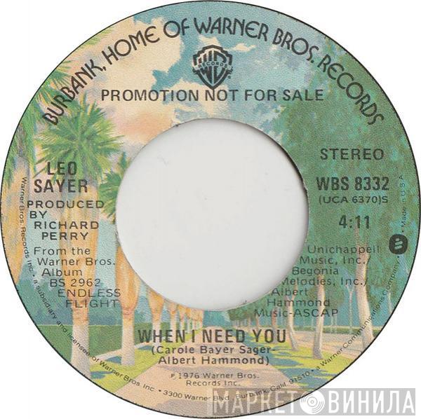  Leo Sayer  - When I Need You