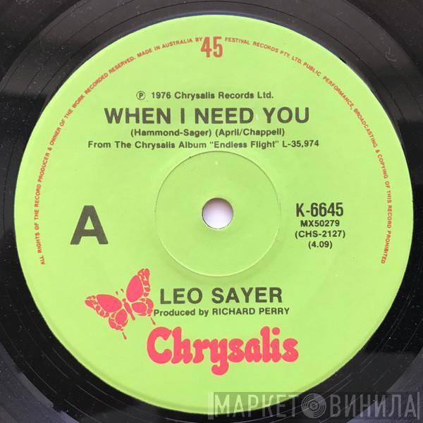  Leo Sayer  - When I Need You