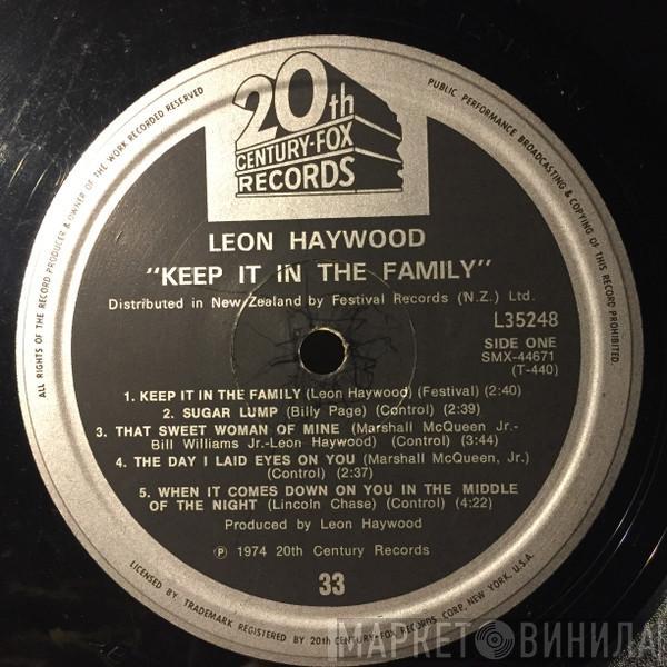  Leon Haywood  - Keep It In The Family