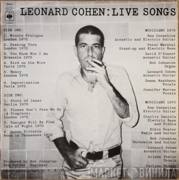 Leonard Cohen - Live Songs