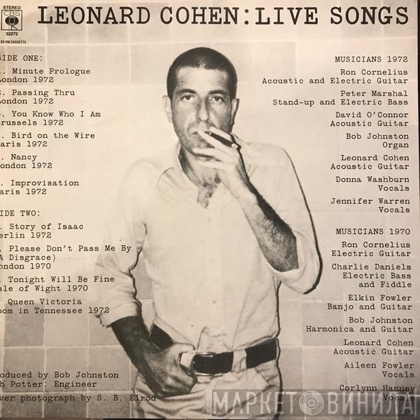 Leonard Cohen - Live Songs