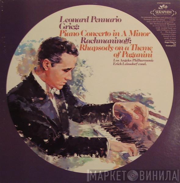 Leonard Pennario, Edvard Grieg, Sergei Vasilyevich Rachmaninoff, Los Angeles Philharmonic Orchestra, Erich Leinsdorf - Piano Concerto In A Minor / Rhapsody On A Theme Of Paganini