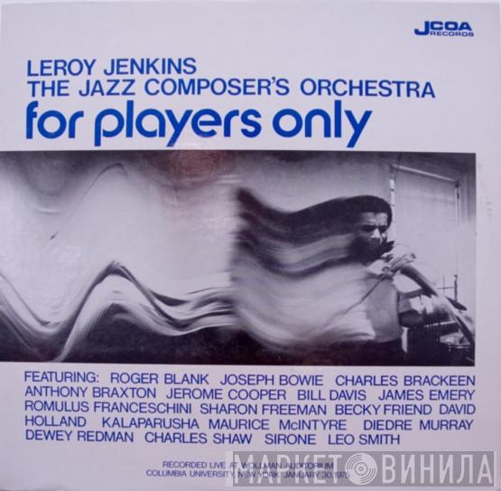, Leroy Jenkins  The Jazz Composer's Orchestra  - For Players Only