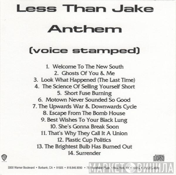  Less Than Jake  - Anthem (Voice Stamped)