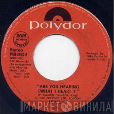  Level 42  - Are You Hearing (What I Hear)?
