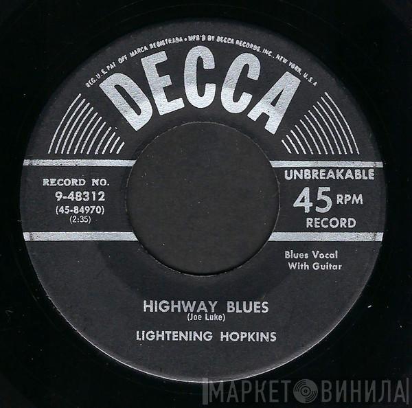  Lightnin' Hopkins  - Highway Blues / Cemetery Blues