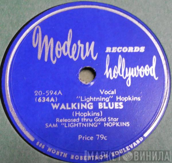  Lightnin' Hopkins  - Walking Blues / Lightning Blues