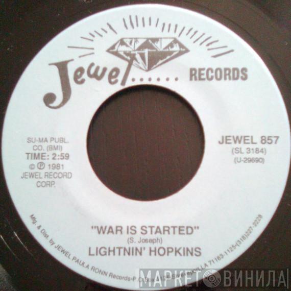  Lightnin' Hopkins  - War Is Started / Louisiana Woman