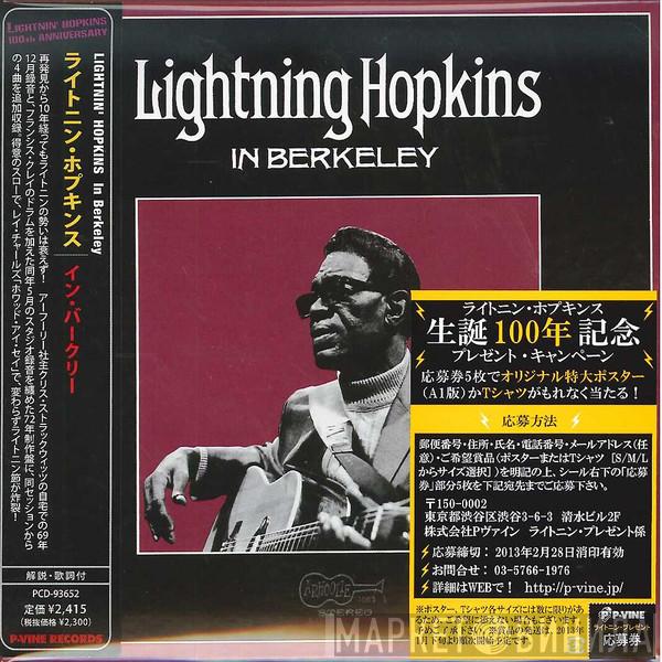  Lightnin' Hopkins  - In Berkeley