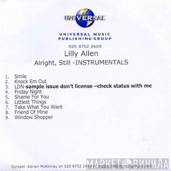  Lily Allen  - Alright, Still - Instrumentals