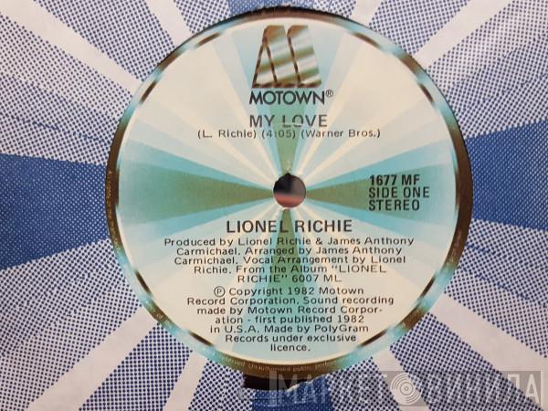  Lionel Richie  - My Love / Round And Round
