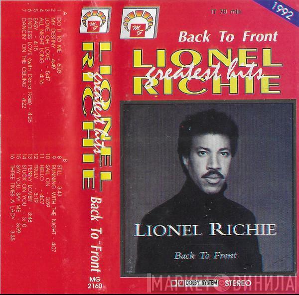  Lionel Richie  - Back To Front: Greatest Hits