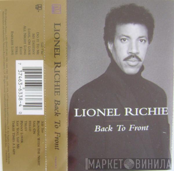  Lionel Richie  - Back To Front