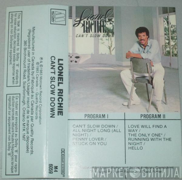  Lionel Richie  - Can't Slow Down