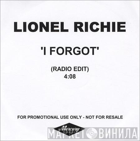  Lionel Richie  - I Forgot