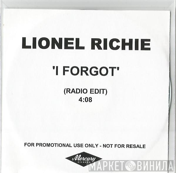 Lionel Richie - I Forgot