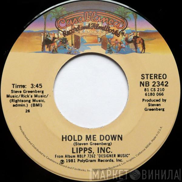 Lipps, Inc. - Hold Me Down / Always Lookin'