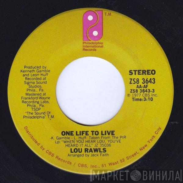 Lou Rawls - One Life To Live / If I Coulda, Woulda, Shoulda