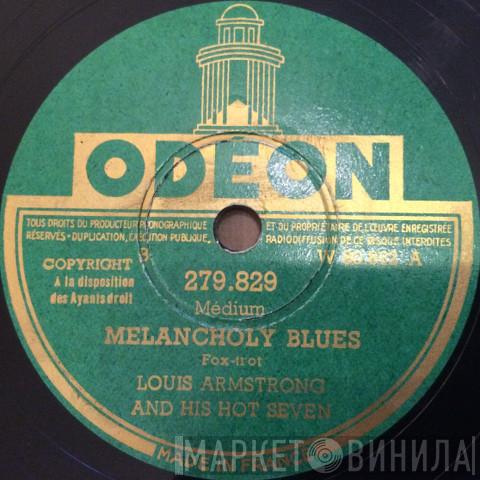 Louis Armstrong & His Hot Seven  - Melancholy Blues / Keyhole Blues