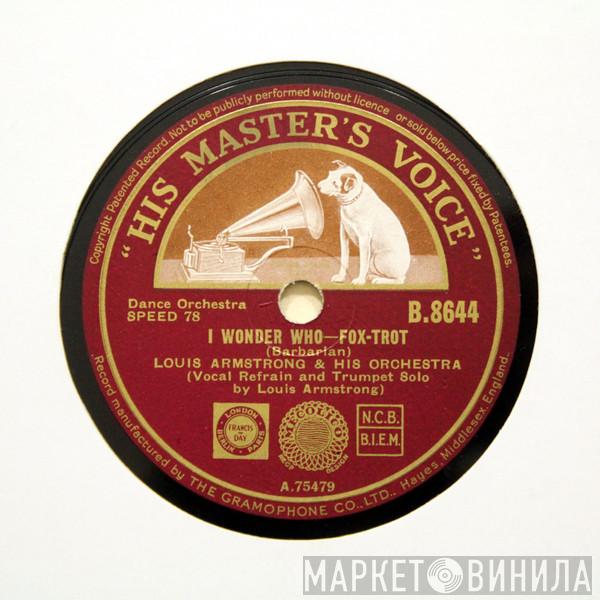 Louis Armstrong And His Orchestra - I Wonder Who / St. Louis Blues