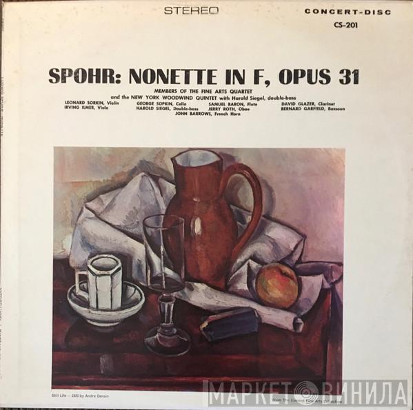 , Louis Spohr , The Fine Arts Quartet  New York Woodwind Quintet  - Nonette In F, Opus 31