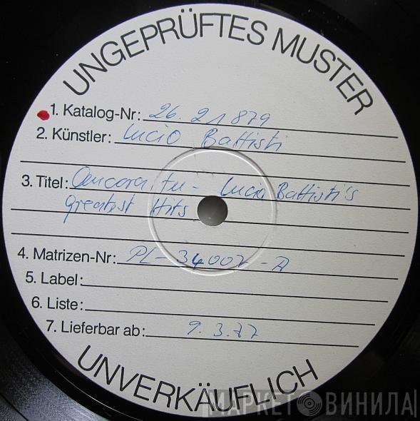  Lucio Battisti  - Ancora Tu Greatest Hits