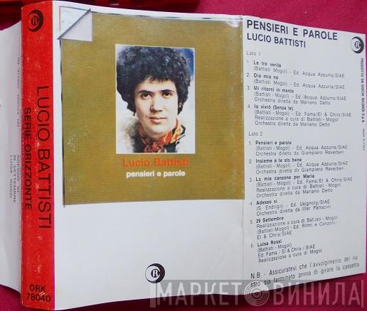  Lucio Battisti  - Pensieri E Parole