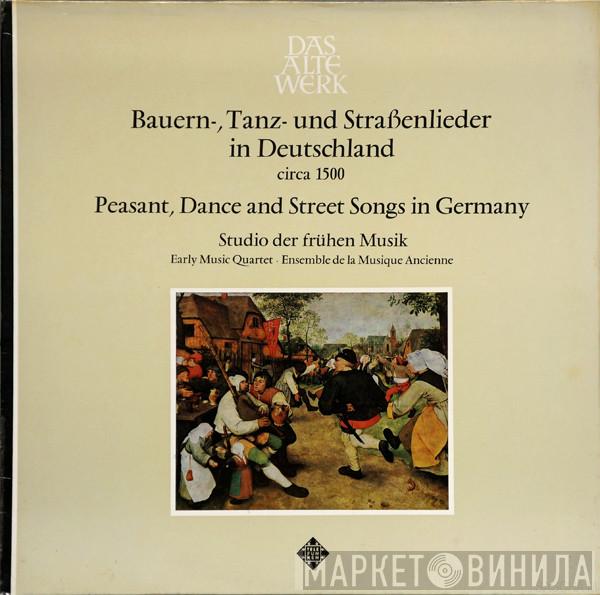 • Ludwig Senfl • Thomas Stoltzer • Stefan Mahu  Studio Der Frühen Musik  - Bauern-, Tanz- Und Straßenlieder In Deutschland Um 1500
