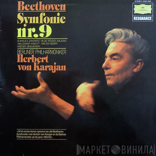 — Ludwig van Beethoven · Gundula Janowitz · Hilde Rössel-Majdan · Waldemar Kmentt · Walter Berry — Wiener Singverein - Berliner Philharmoniker  Herbert von Karajan  - Symfonie Nr. 9